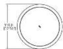 TANNOY CMS 503ICT PI - CMS Series Model Dimensions - 4