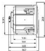 TANNOY CVS 801S LZ - Dimensions (mm) - 1
