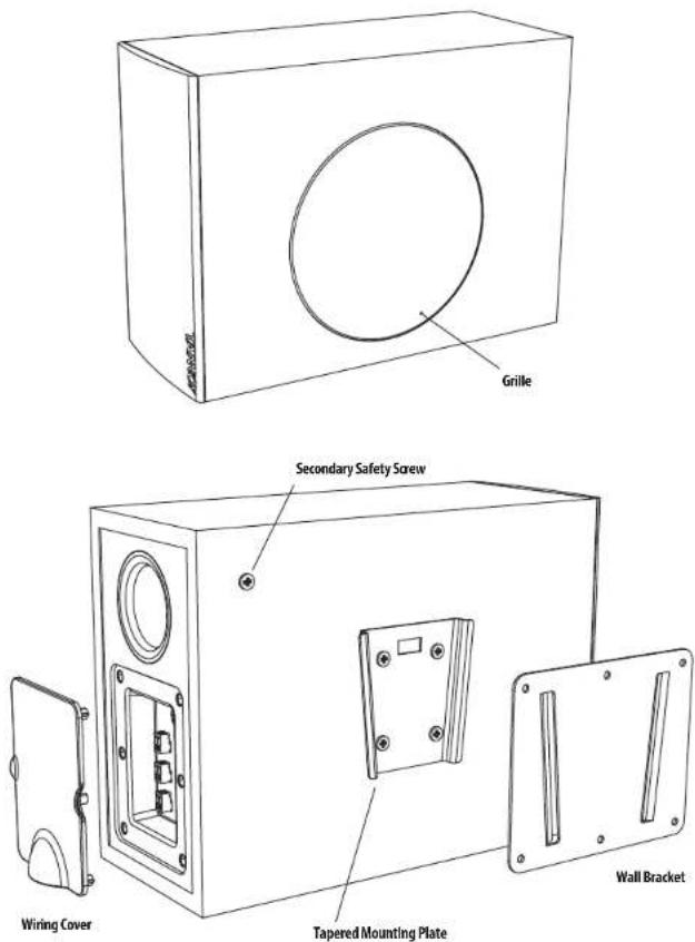 TANNOY SAT SUB - Identificación de características del producto SAT SUB - 1