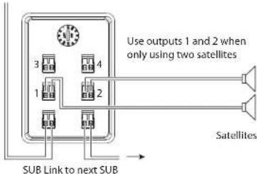 TANNOY SAT SUB - Typiska anslutningsdiagram - 2
