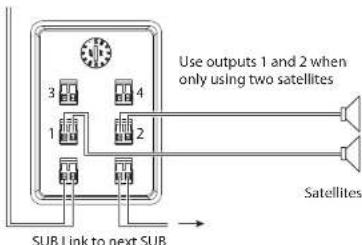 TANNOY SAT SUB - Diagrammi di collegamento tipici - 2