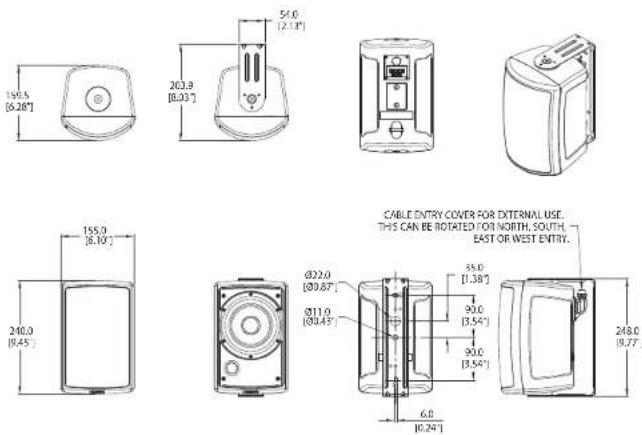 TANNOY AMS 5ICT LS - Suporte VariBall multi-ângulo opcional - 11