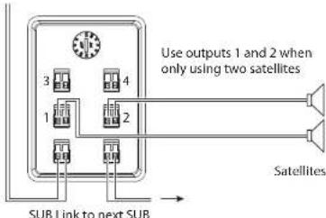 TANNOY SAT 3 - Diagrammi di collegamento tipici - 2