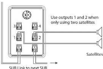 TANNOY SAT 3 - Diagrammes de branchement typiques - 2