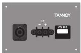TANNOY VQ 60 - Panneaux de connecteurs d'entrée - 3