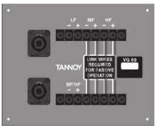 TANNOY VQ 60 - Conectores/Cabeamento - 1