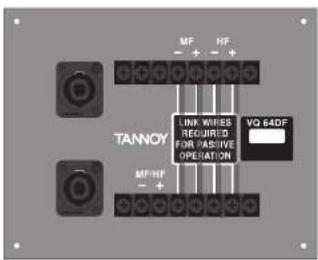 TANNOY VQ 64DF - Ingangsconnectorpanelen - 2