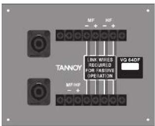 TANNOY VQ 85DF - 输入连接器面板 - 2