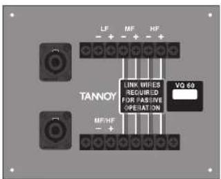 TANNOY VQ 85DF - 输入连接器面板 - 1