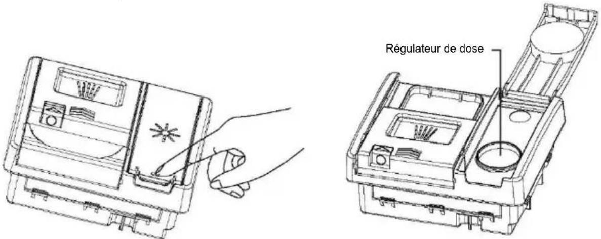 HOOVER HDIH 2D1145 - Comment remplir le distributeur de liquide de rinçage - 1