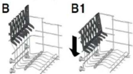 HOOVER HF 3E7LNW - Using the upper basket - 2