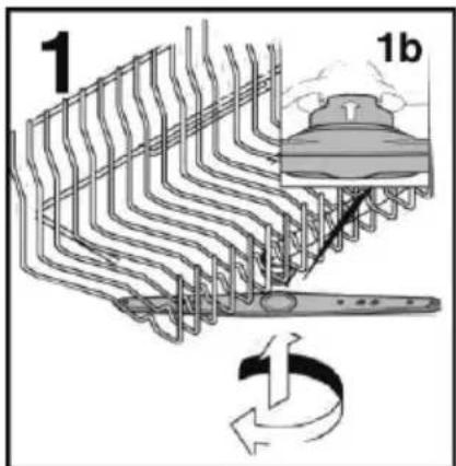 HOOVER H-DISH 500 HFB 5B2D3FW - Do not use tools that can deform the spray heads. - 1