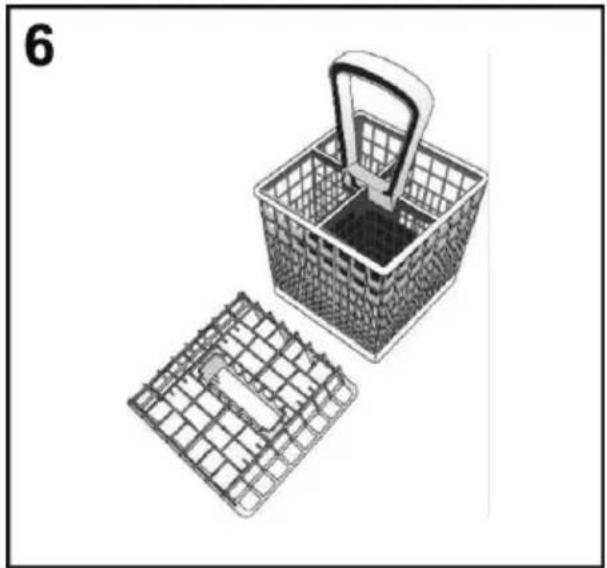 HOOVER H-DISH 500 HFB 5B2D3FW - Cutlery basket (only on some models) - 1