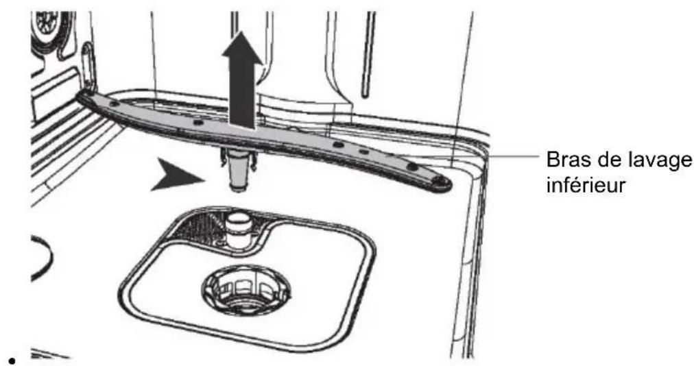 HOOVER HDSH 2D11453 - Nettoyage du bras de lavage inférieur - 1