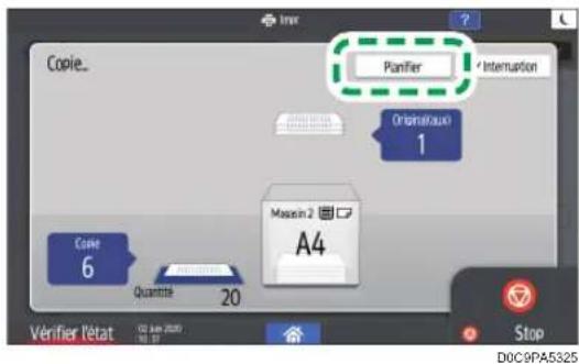 Copie_ Panifier Interruption Original(aus) 1 Case 6 Quantité 20 Maxin 2 A4 Vérifier l'état 10 Jun 2020 Stop D0C9PA5325