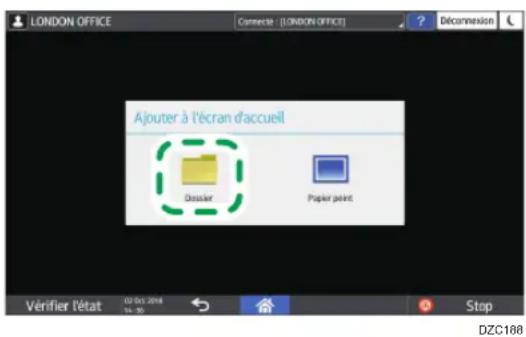 LONDON OFFICE Connecté : [LONDON OFFICE] Déconnexion Ajouter à l'écran d'accueil Dossier Pupier joints Vérifier l'état 12-Oct-2018 12-15 Stop DZC188