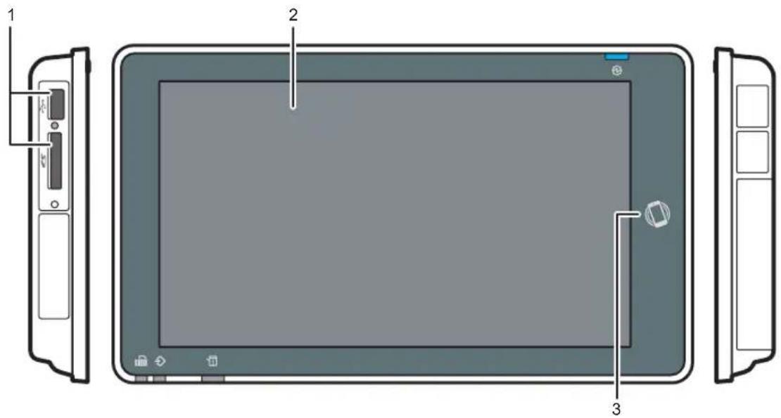 RICOH IM C300F - Écran tactile/interface - 1