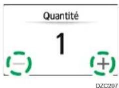 Quantité 1 (−) (+) DZC207