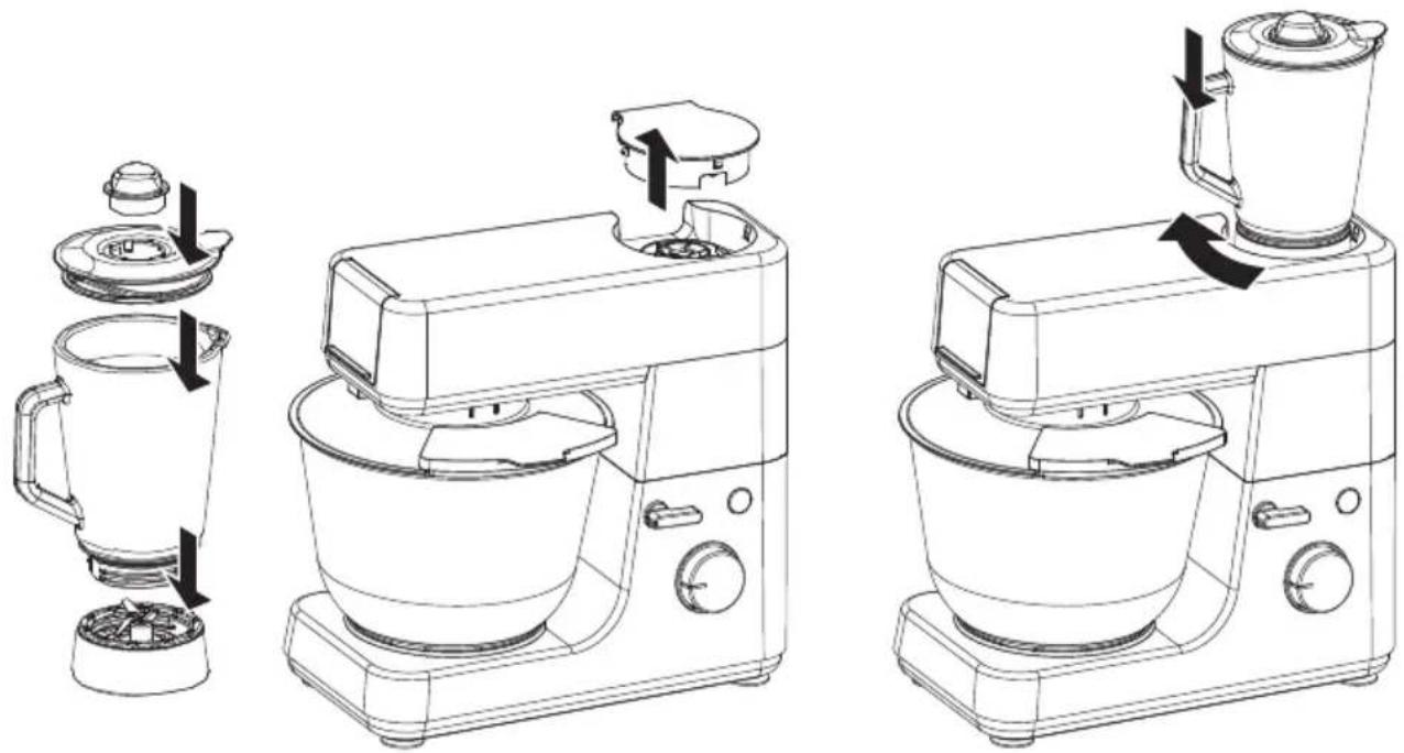 BESTRON Kitchen Master Pro 920100 - BETRIEB – Verwenden des Mixers - 1