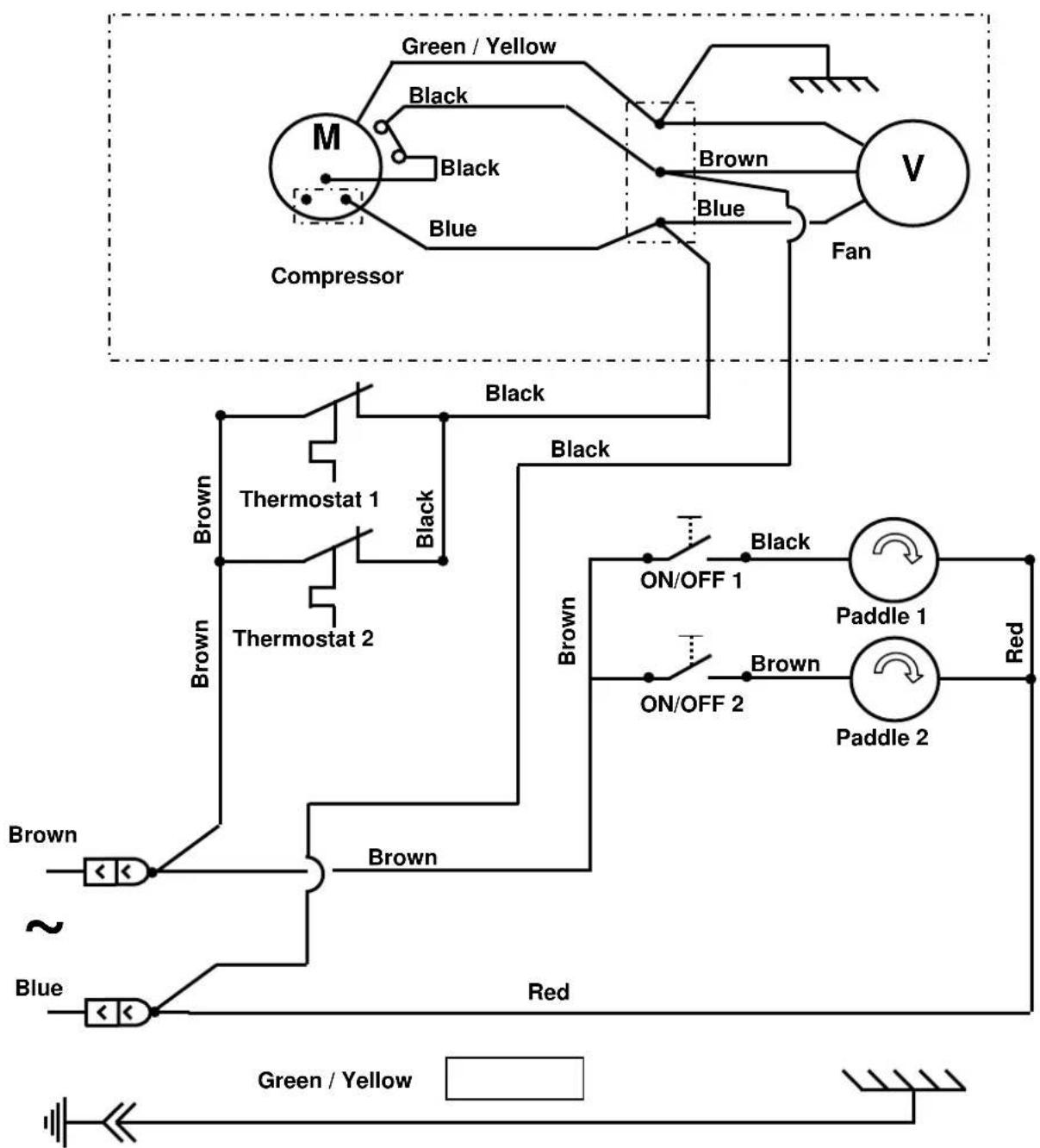 Santos N° 34 - Electrical wiring diagram 110-120V 50/60Hz - 1