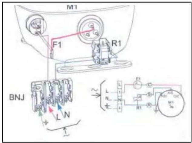Santos N° 34 - Schaltplan 110-120V 50/60Hz - 2