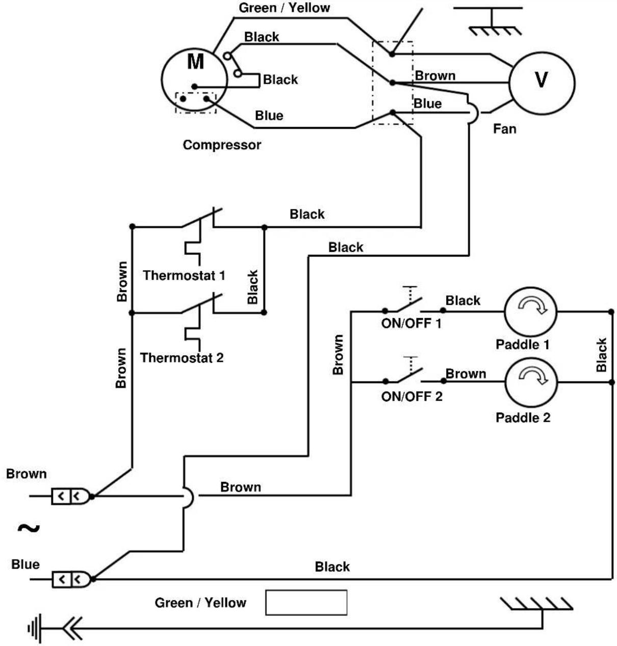 Santos N° 34 - Electrical wiring diagram 110-120V 50/60Hz - 3