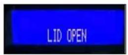 Santos N° 62 - Het LCD-scherm toont "LID OPEN": - 1