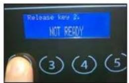 Santos N° 62 - Het LCD-scherm toont "NOT READY": - 1