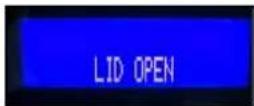 Santos N° 62 - Auf der LCD-Anzeige ist "LID OPEN" zu lesen: - 1