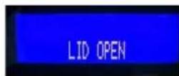 Santos N° 62 - The LCD screen shows "LID OPEN": - 1