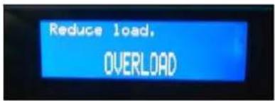 Santos N° 62 - L'appareil s'arrête suite à une surcharge « OVERLOAD » : - 1
