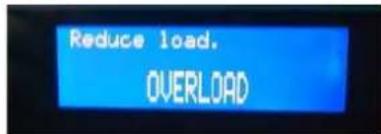 Santos N° 62 - The appliance stops further to an overload "OVERLOAD": - 1