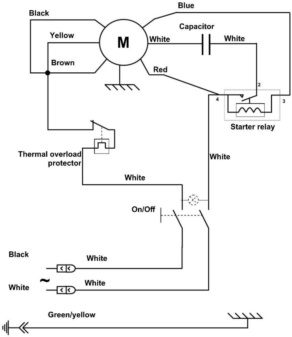 Santos N° 1 - Wiring diagram 100-120V 50/60Hz Model #4 - 1