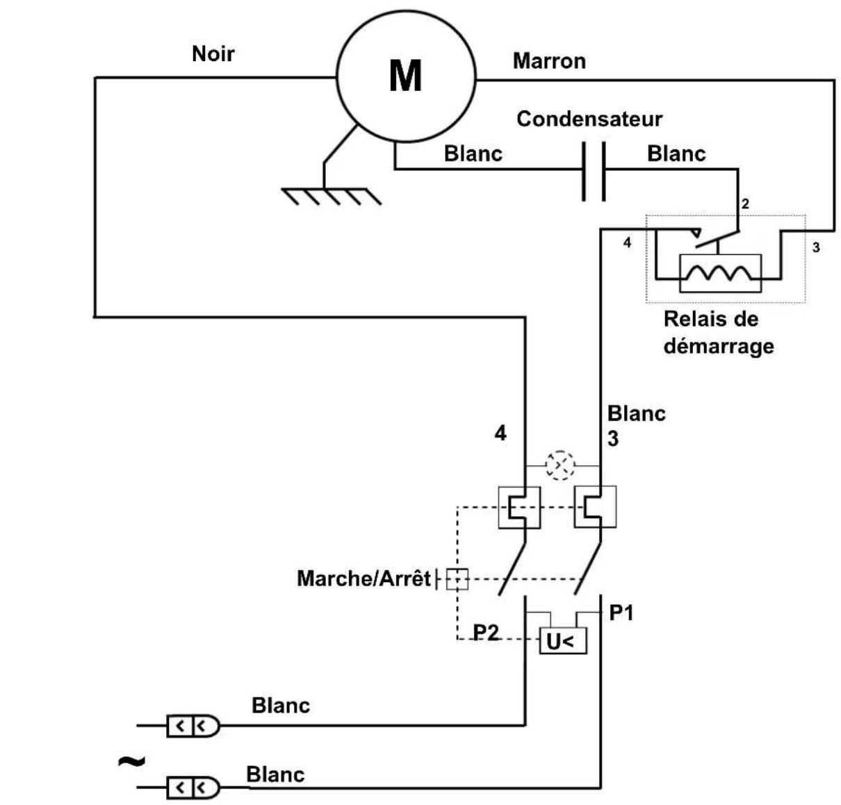 Santos N° 1 - Schéma électrique 220-240V 50Hz Modèle n°1 - 1