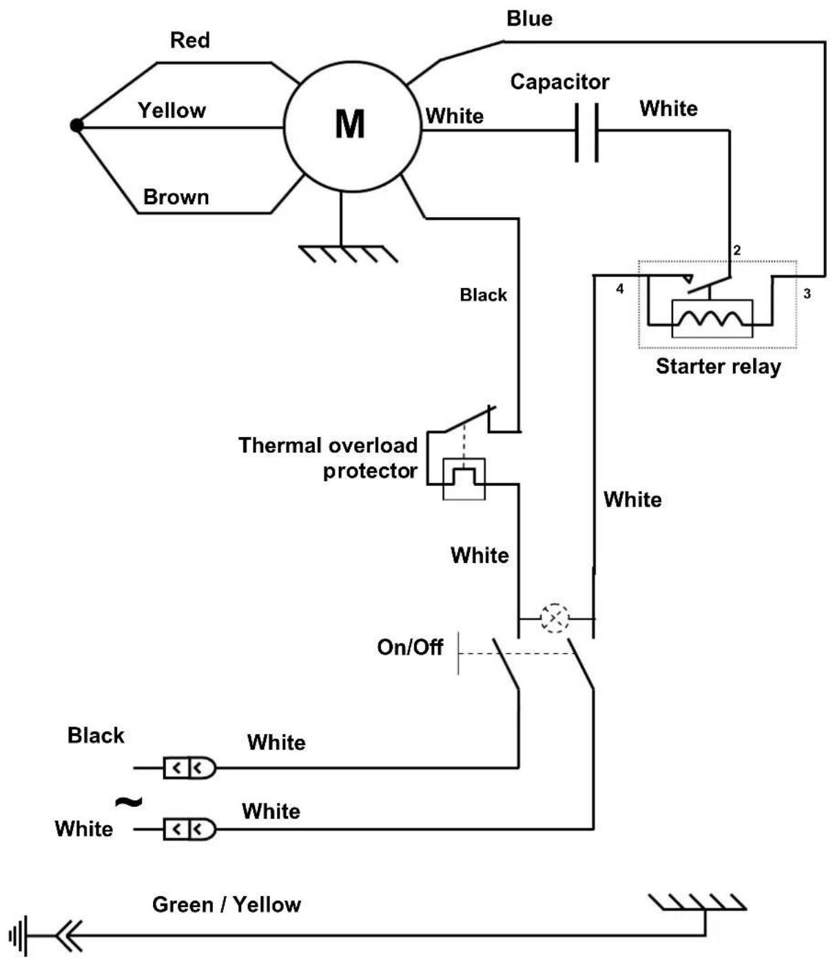 Santos N° 1 - Wiring diagram 100-120V 50/60Hz Model #4 - 3