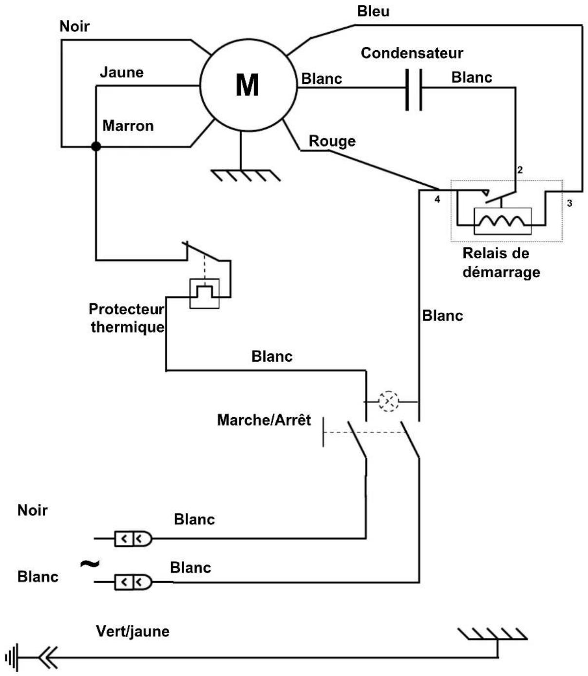 Santos N° 4 - Schéma électrique 110-120V 50/60Hz Modèle n°4 - 1