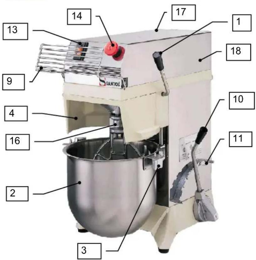 Santos N° 27 - 380V / 220V 50Hz three-phase wiring diagram - 6