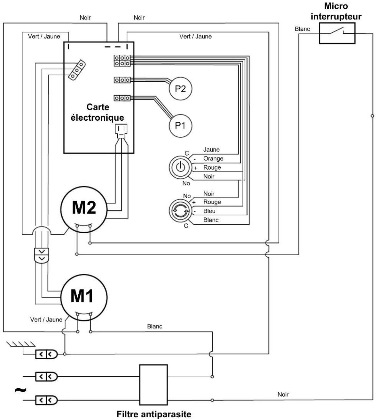 Santos N° 65 - Elektrische schema 100 - 120V 50/60Hz - 2