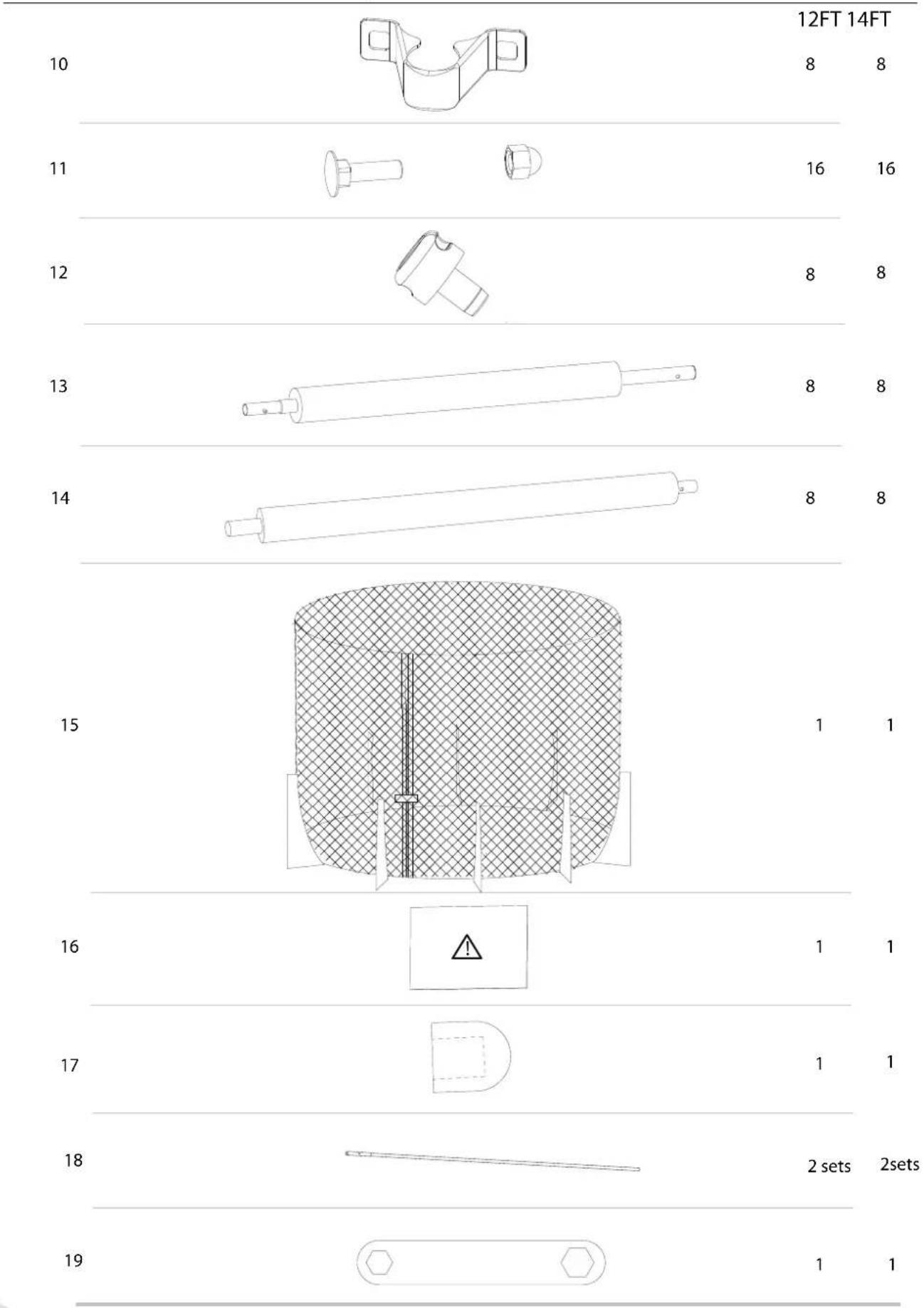 Plum Spacezone II - PARTS LIST - 1