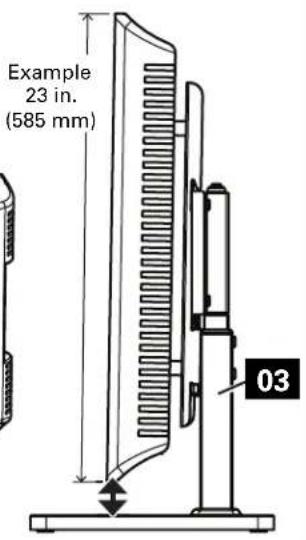 SANUS VSTV1 - Step 3 Determine Height of TV on Stand - 4