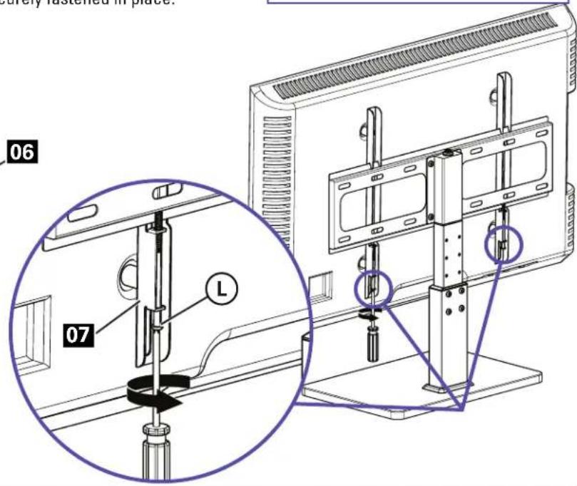 SANUS VSTV1 - Step 4 Hang TV onto Stand - 2