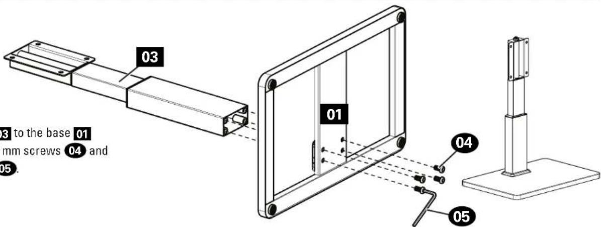 SANUS VSTV1 - Step 1 Assemble Stand - 3