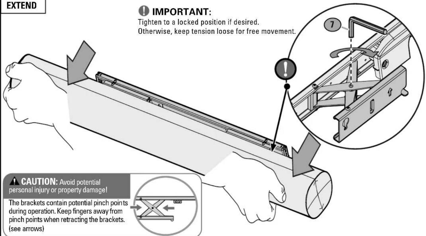 SANUS WSSAWM1 - IMPORTANT: - 1