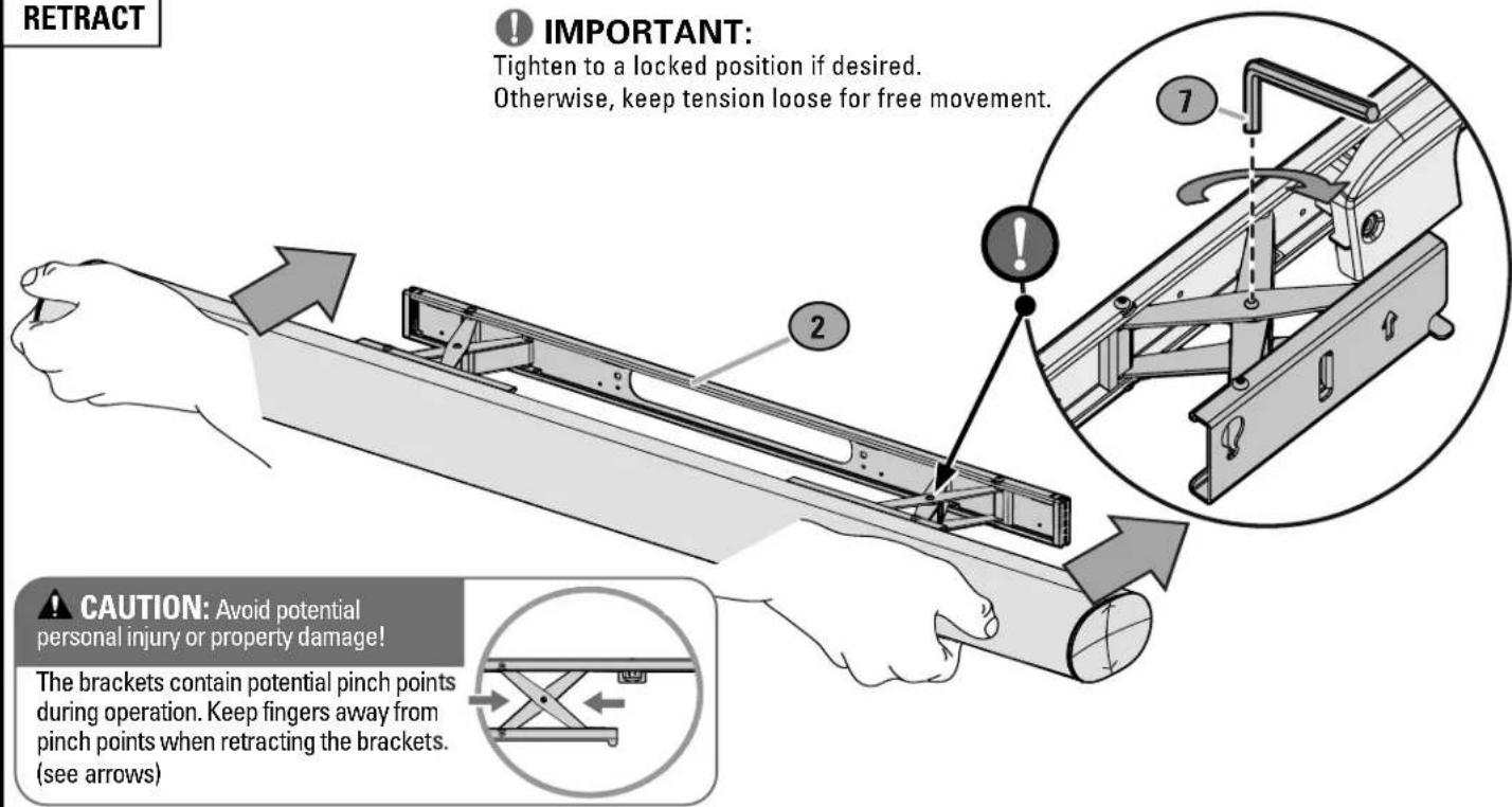 SANUS WSSAWM1 - IMPORTANT: - 1