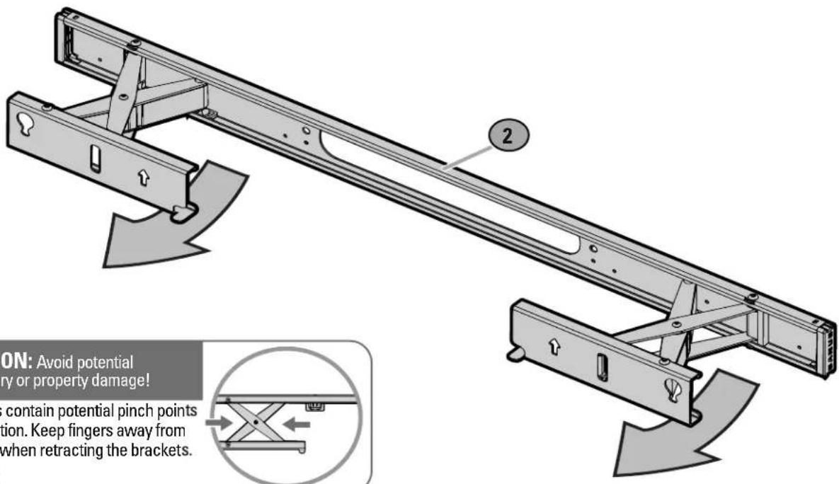 SANUS WSSAWM1 - OPEN MOUNT BRACKETS - 1