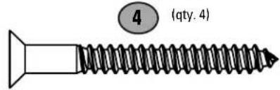 SANUS WSSAWM1 - SUPPLIED PARTS AND HARDWARE - 8