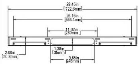 SANUS WSSAWM1 - DIMENSIONS IN. [MM] - 3