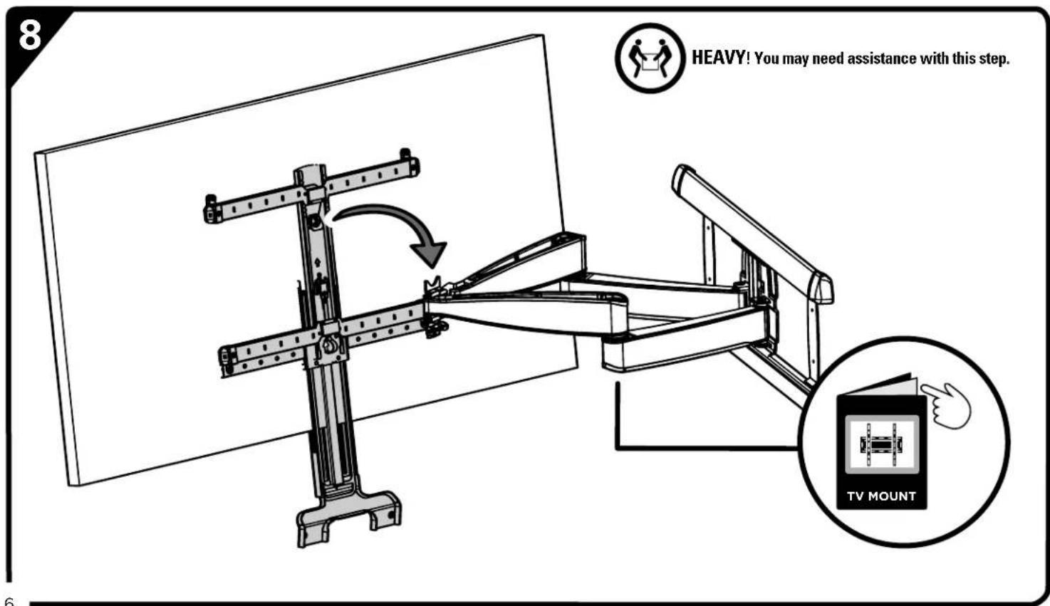 SANUS WSSATM1 - ASSEMBLE TV INTERFACE MOUNT - 6