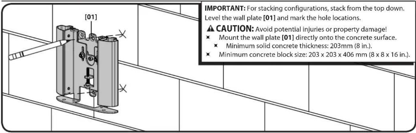 SANUS VMA401 - 2-1 Mark the wall - 1