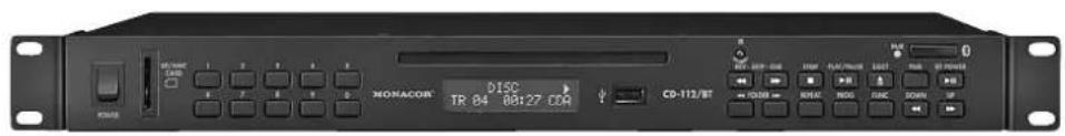 Monacor CD-112/BT - CD/MP3 Player with Bluetooth Receiver - 2